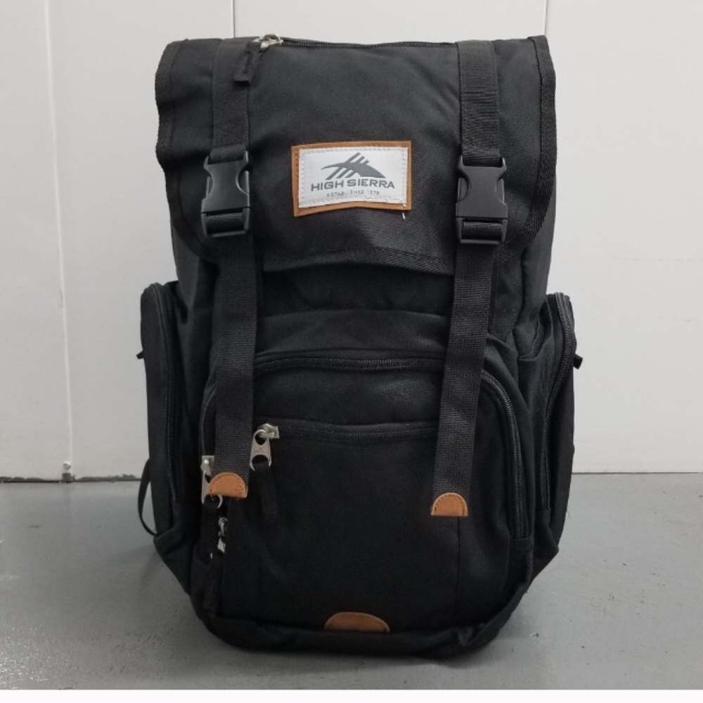 High Sierra Black Emmett backpack.